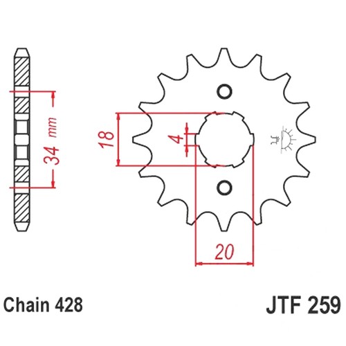 Front sprocket fits - front,