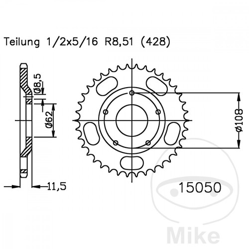 Sprocket for sachs road - sprocket, x-road