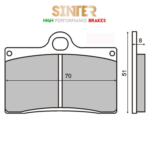 Pair sintered front pads sachs - sintered,