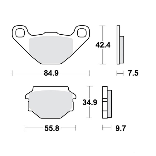 Brake pads std trw lucas - pads,