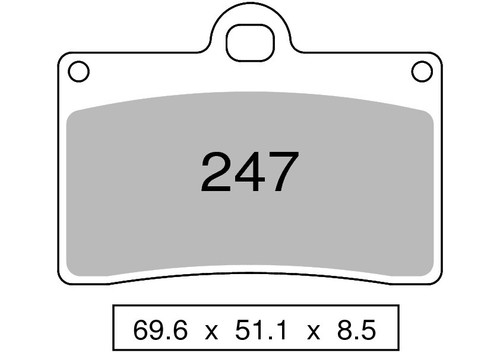Pair front pads zcoo - of,