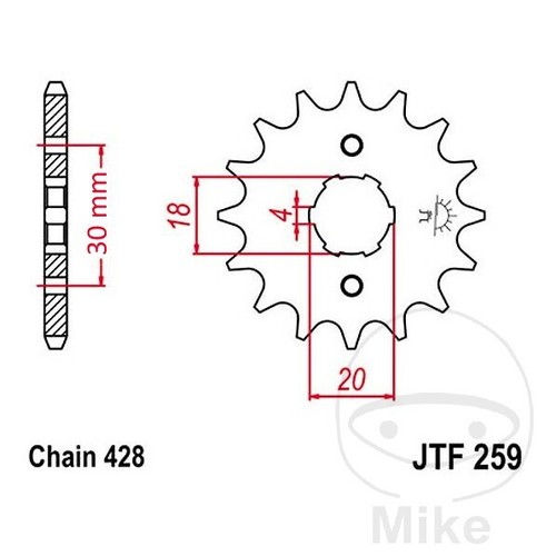 Sprocket for sachs - for, 125
