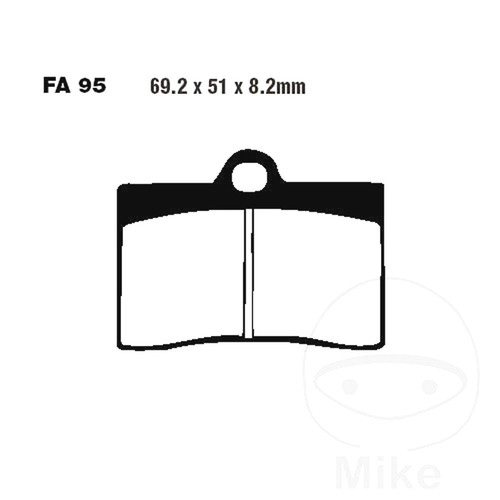 Ebc brake pads sintered - brake,