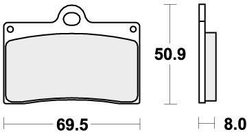 Sbs brake pads front - pads,
